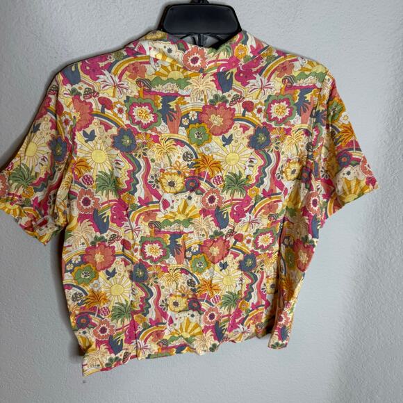 Marine Layer Lucy hemp short sleeve resort shirt button down - Picture 4 of 6